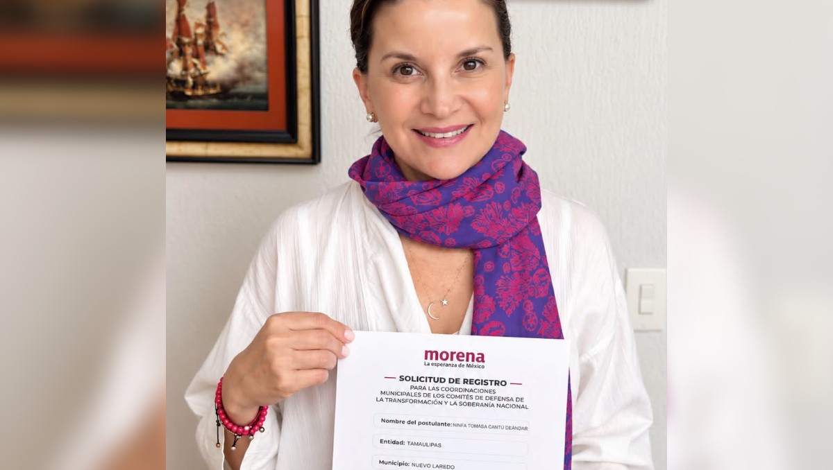 Ninfa Cantú busca coordinar comités de Morena en Nuevo Laredo. (Cortesía)