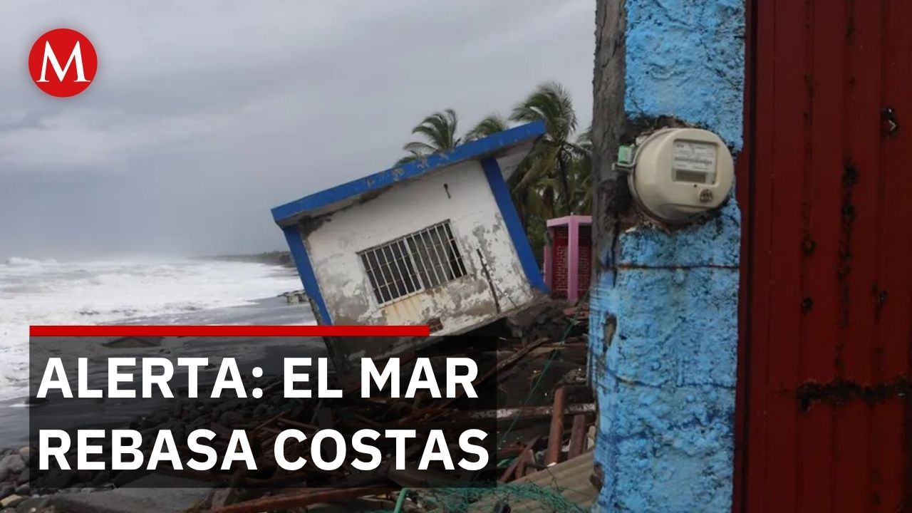 Olas de hasta 7 metros amenazan litoral de Michoacán y Jalisco