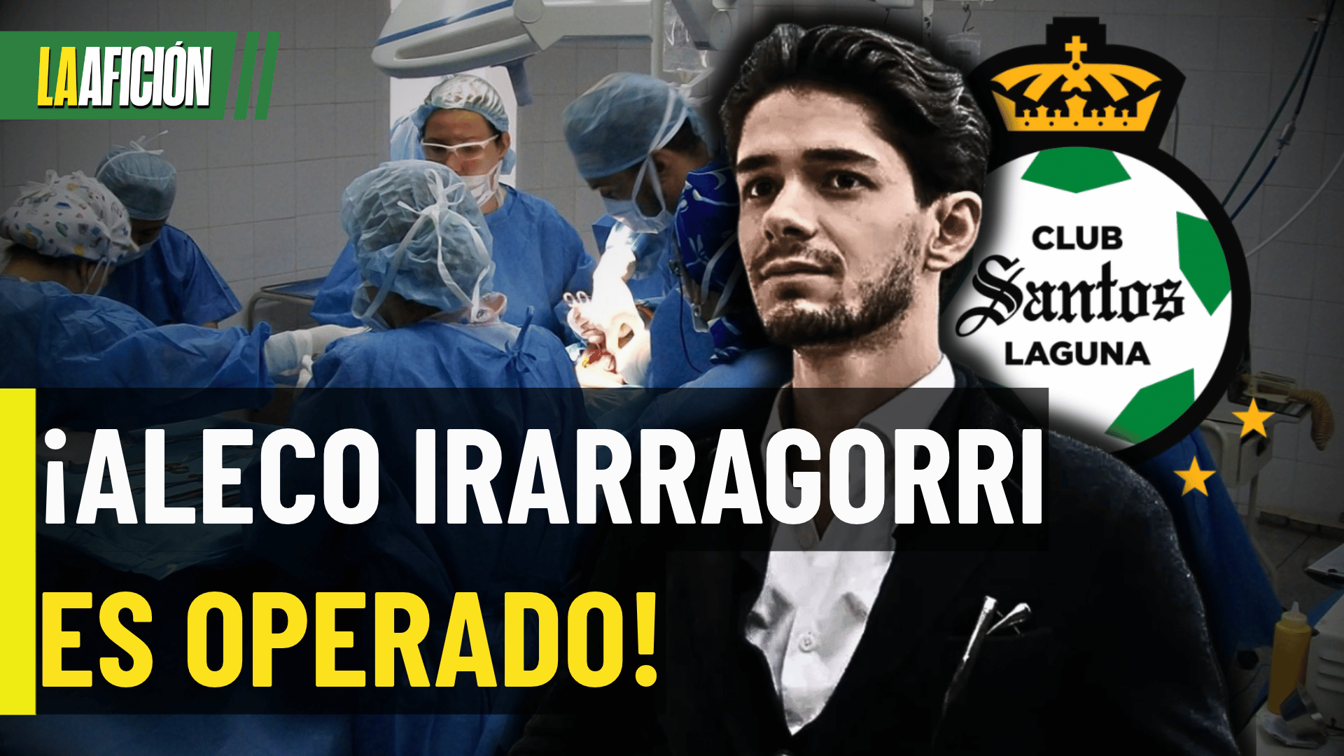 ¡Preocupación en Santos! Aleco Irarragorri tuvo que ser operado de emergencia