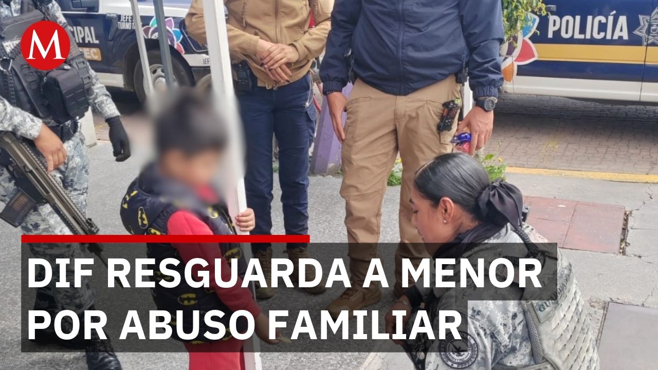 Rescatan a un niño de 6 años que huyó de su casa en Ecatepec por maltrato de su padrastro