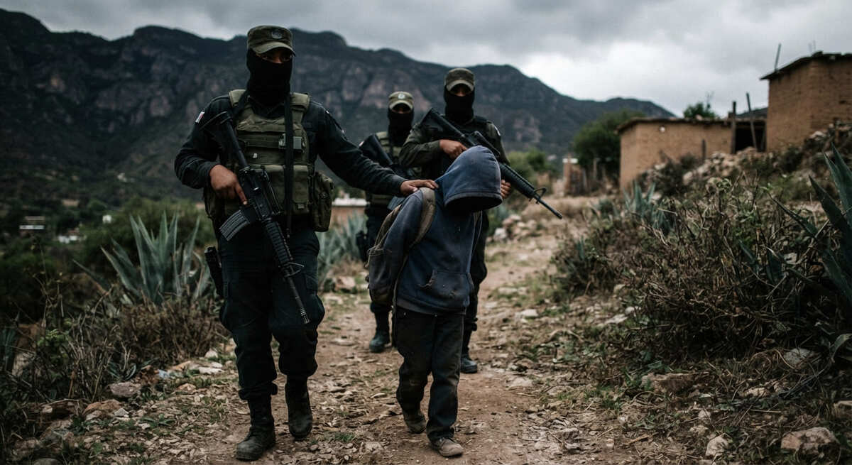 En San Lázaro se analiza la propuesta para tipificar como delito autónomo el reclutamiento forzado de menores de edad. | Foto: IA