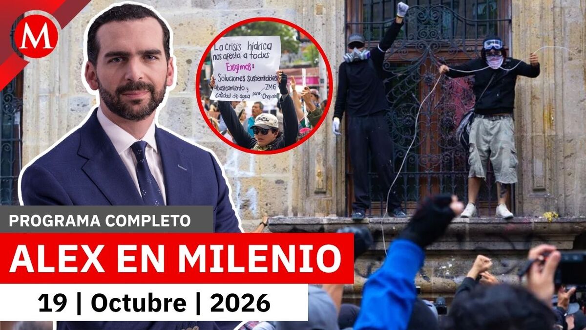 Acusan de sabotaje en la segunda marcha por el agua | Alejandro Domínguez, 19 de octubre de 2026