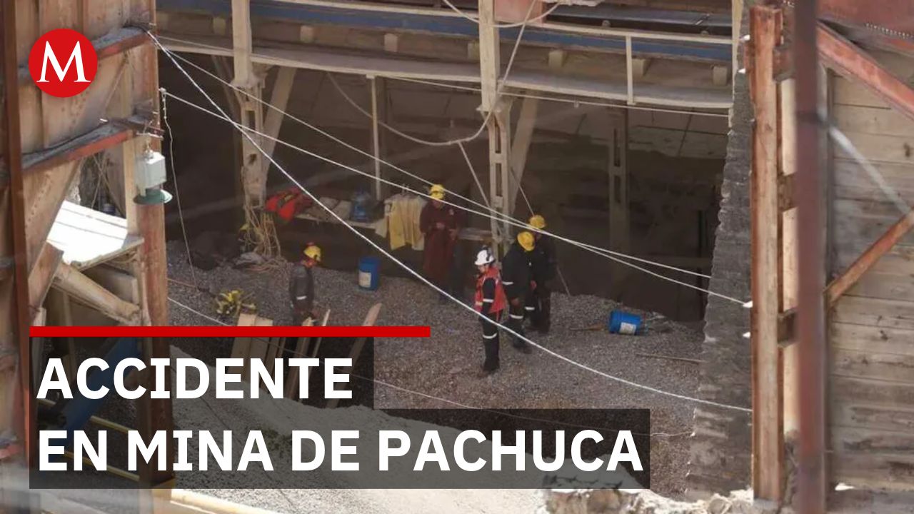 Colapso de carga en mina de Pachuca deja 2 mineros muertos