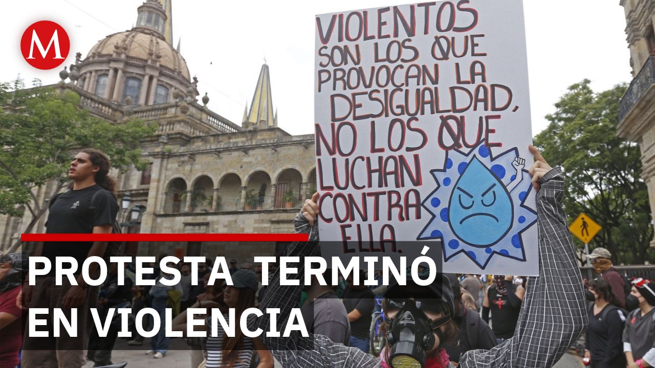 Disturbios en Guadalajara: vandalizan Palacio de Gobierno y el Congreso de Jalisco