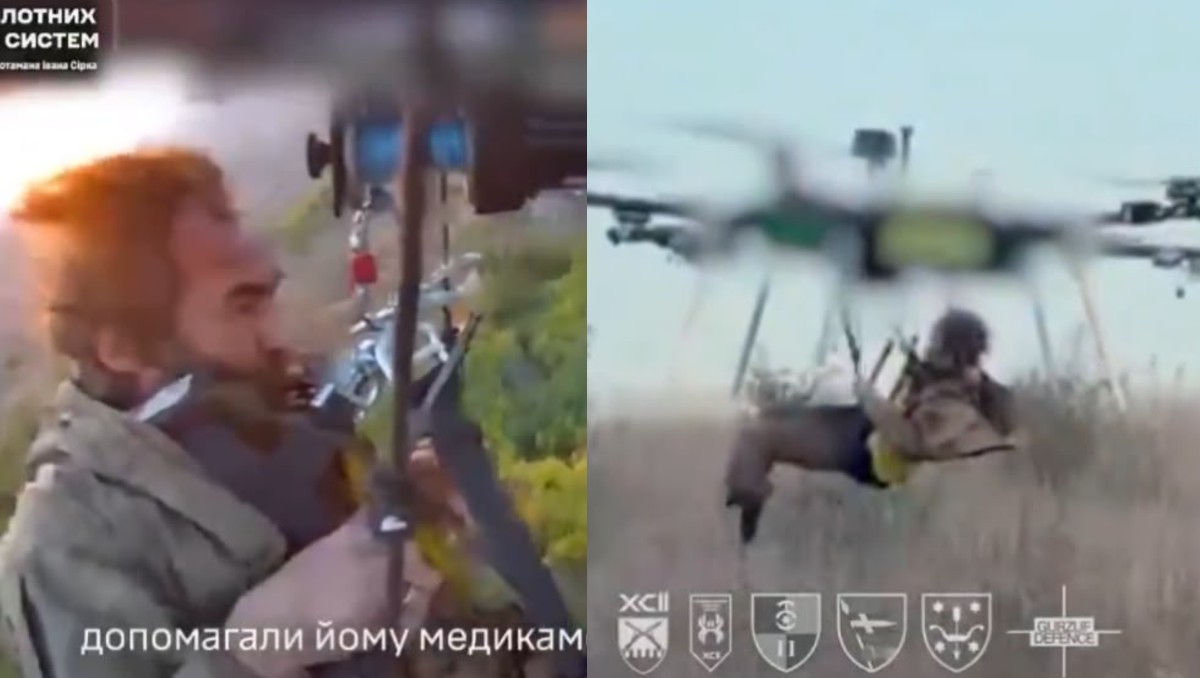 El dron aéreo utilizado es un hexacóptero (un dron impulsado por seis motores y seis hélices). | Redes sociales