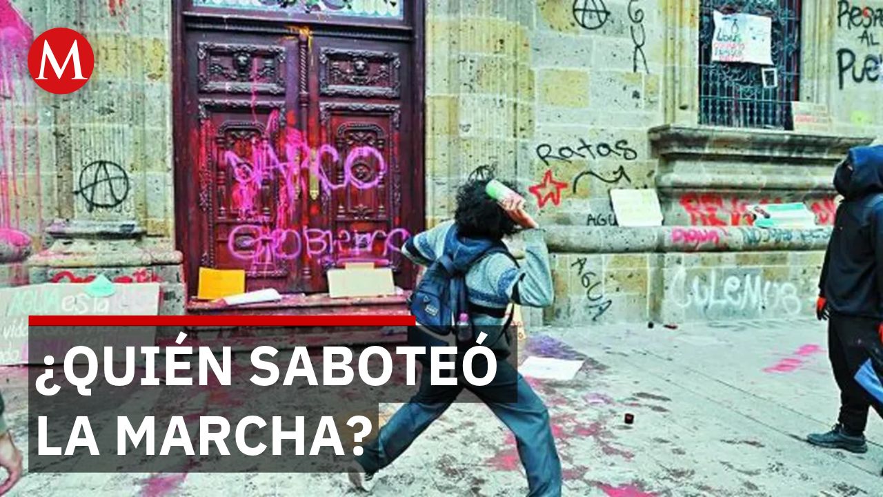 Grupos de choque sabotean marcha por agua limpia en Guadalajara