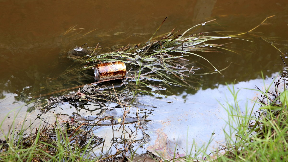 El hidrocarburo detectado en un canal de la colonia Hipódromo se extendió hasta la laguna de Los Patos y el río Pánuco. (Yazmín Sánchez)