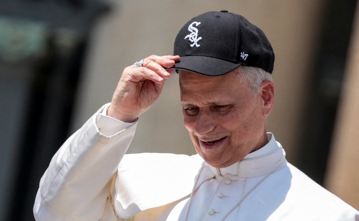 El papa León XIV sorprendió al portar en el Vaticano una gorra de los White Sox, equipo del cual es aficionado. (Reuters)