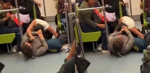 Video viral muestra a dos mujeres peleando a golpes en la Línea 8 del Metro CDMX. El STC respondió y anunció más vigilancia.