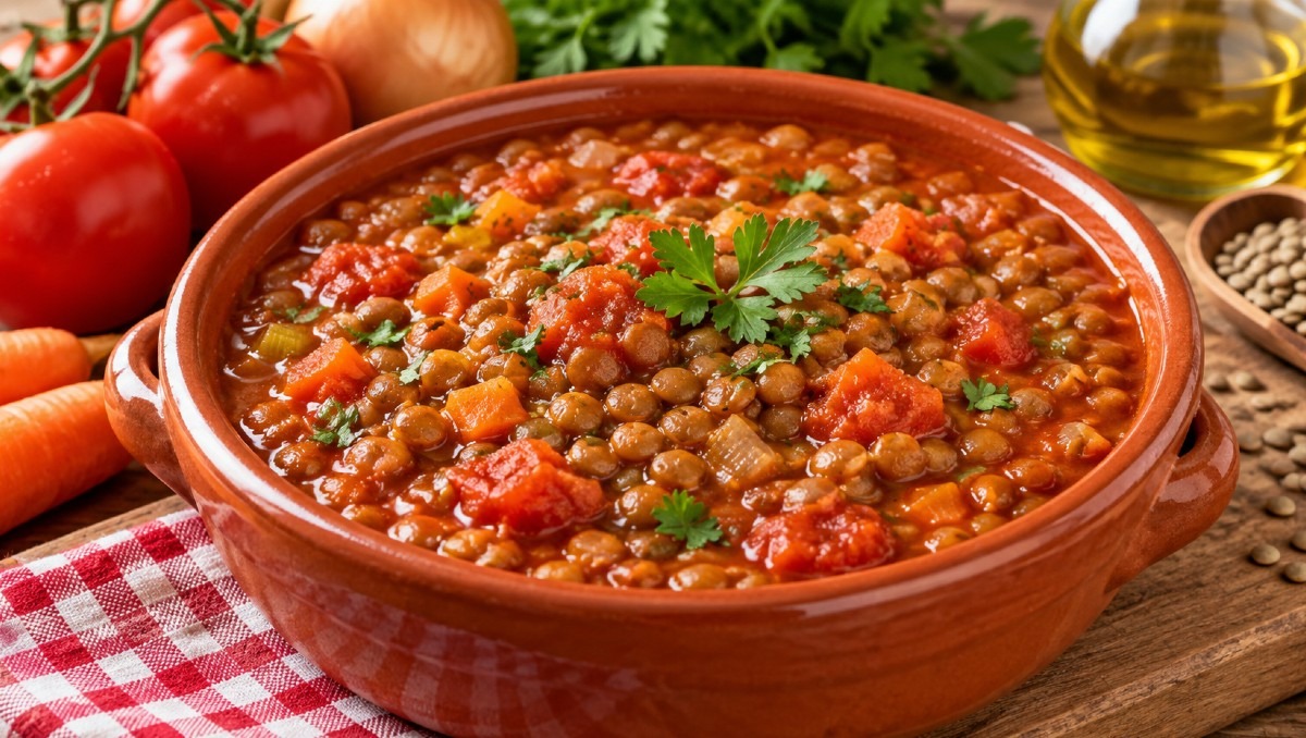 Receta fácil y deliciosa de lentejas. | IA