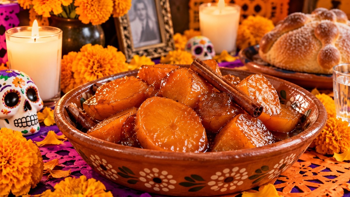 Receta para preparar camote con piloncillo | IA Discover