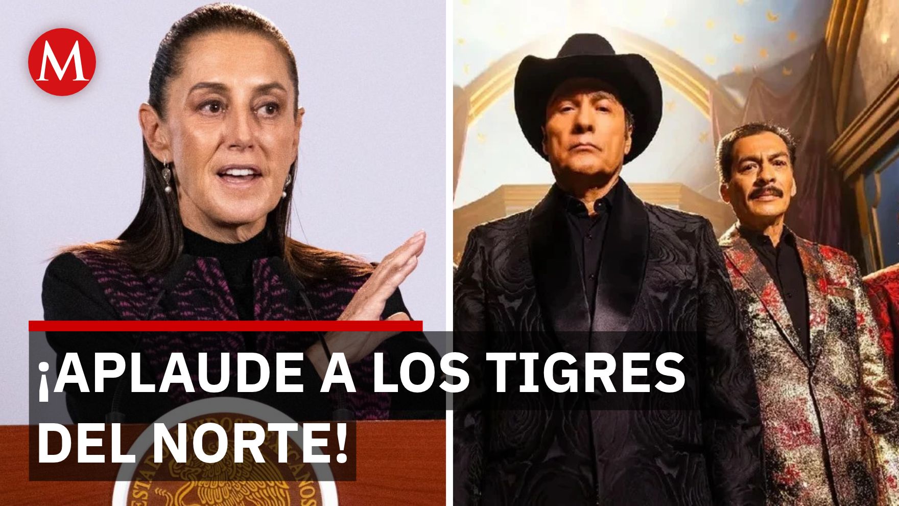 Sheinbaum alaba Tiny Desk de Los Tigres del Norte y anuncia tributo por 50 años