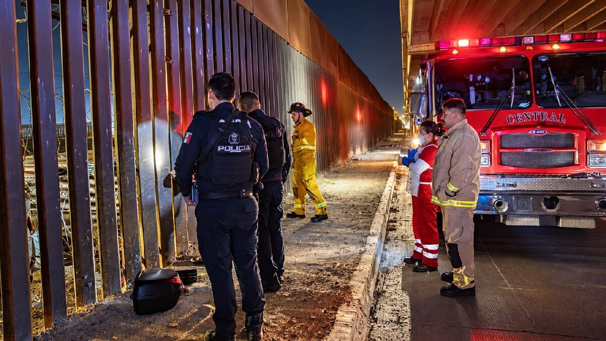 Al caer, el hombre quedó del lado estadunidense. | Especial