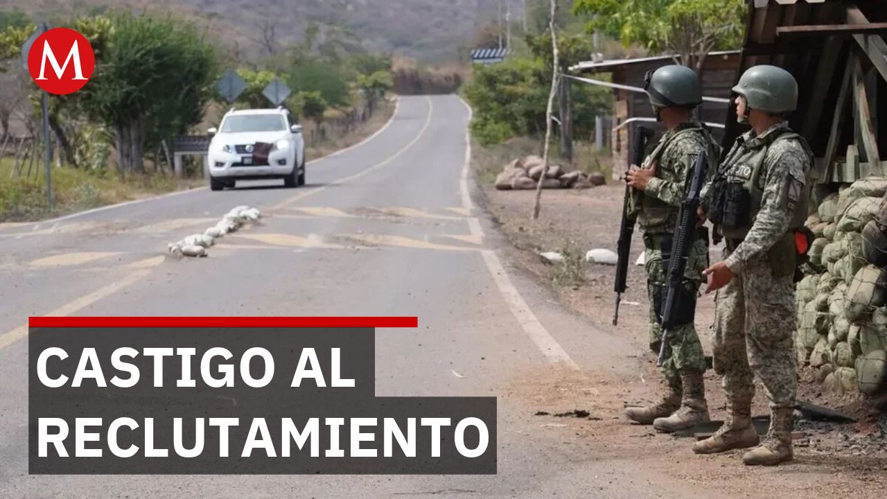 Cámara de diputados aprueba por unanimidad castigo al reclutamiento forzado