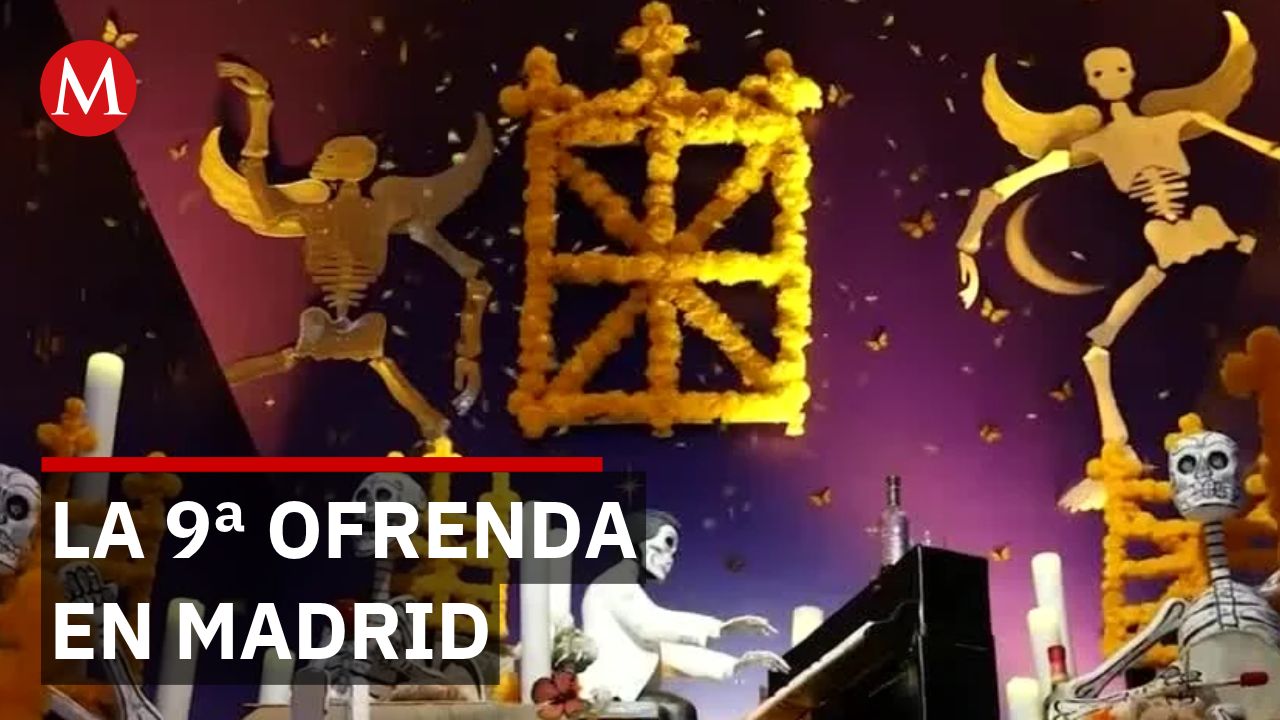 Casa de México en Madrid exhibe ofrenda del Día de Muertos