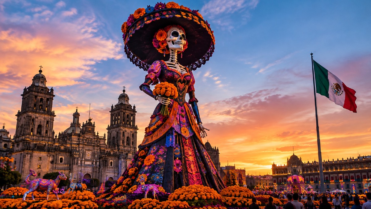 La Catrina más grande del mundo: cuándo verla y cómo será. | FOTO: MILENIO