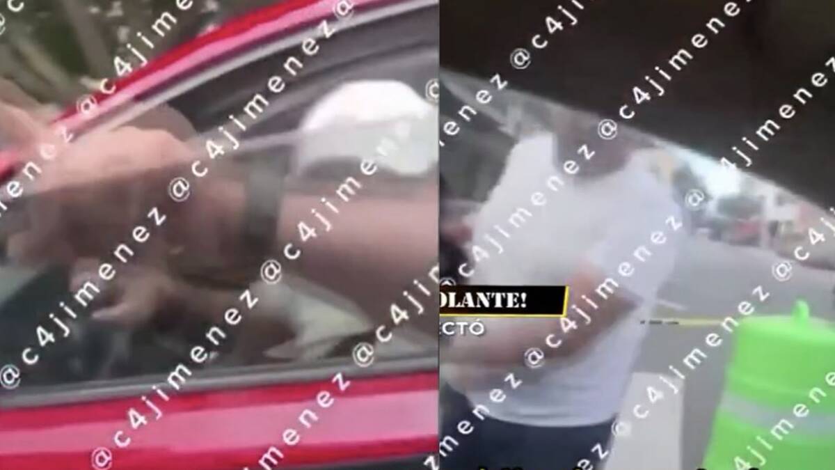 Un elemento de la policía capitalina intervino en la pelea vial. | Especial
