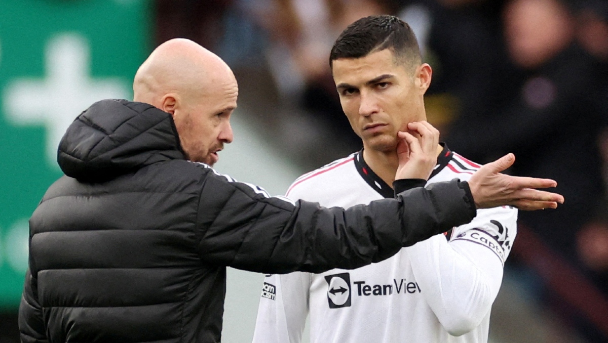 Erik ten Hag asegura que Cristiano Ronaldo lo decepcionó a él y al Manchester United (Reuters)