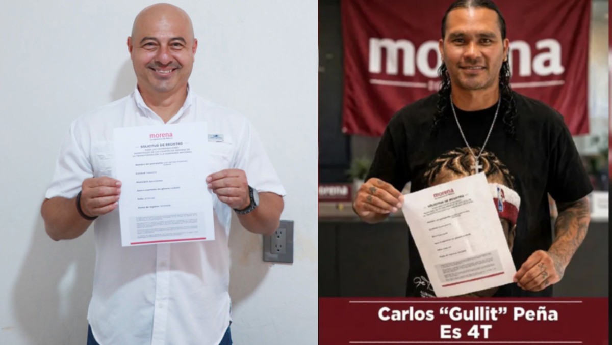 El exchofer del hermano de AMLO y 'Gullit' Peña forman parte de los registros de Morena rumbo a 2027. | Foto: Especial