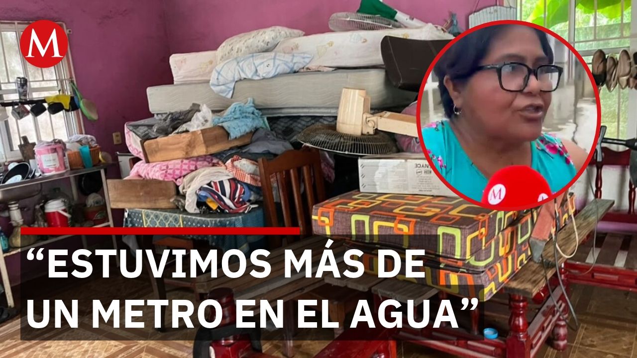 Familias de Nanchital pierden sus bienes tras lluvias en Veracruz