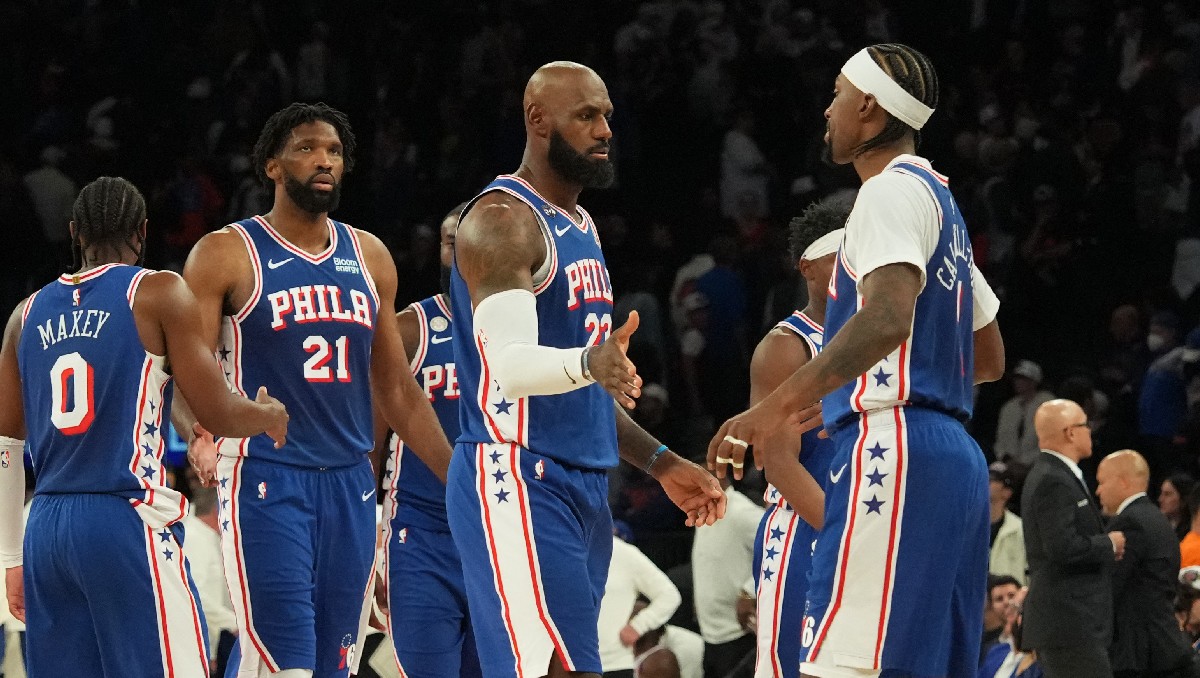 LeBron James y 76ers apagan la fiesta de los Knicks en el inicio de la NBA (AFP)