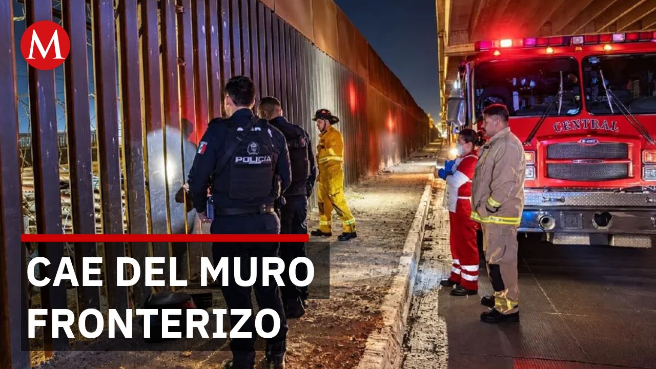 Migrante cae del muro fronterizo en Tijuana y sufre fracturas