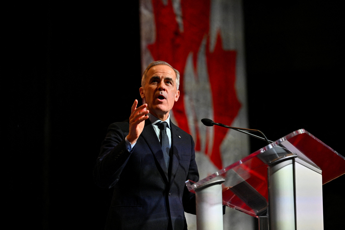 El primer ministro de Canadá, Mark Carney, interviene en un mitin de "Forever Canadian". | Reuters