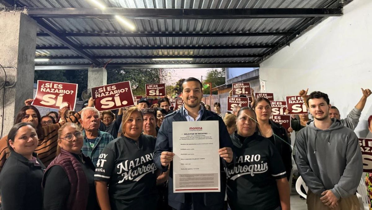 Nazario Marroquín mostró su comprobante de registro. Especial