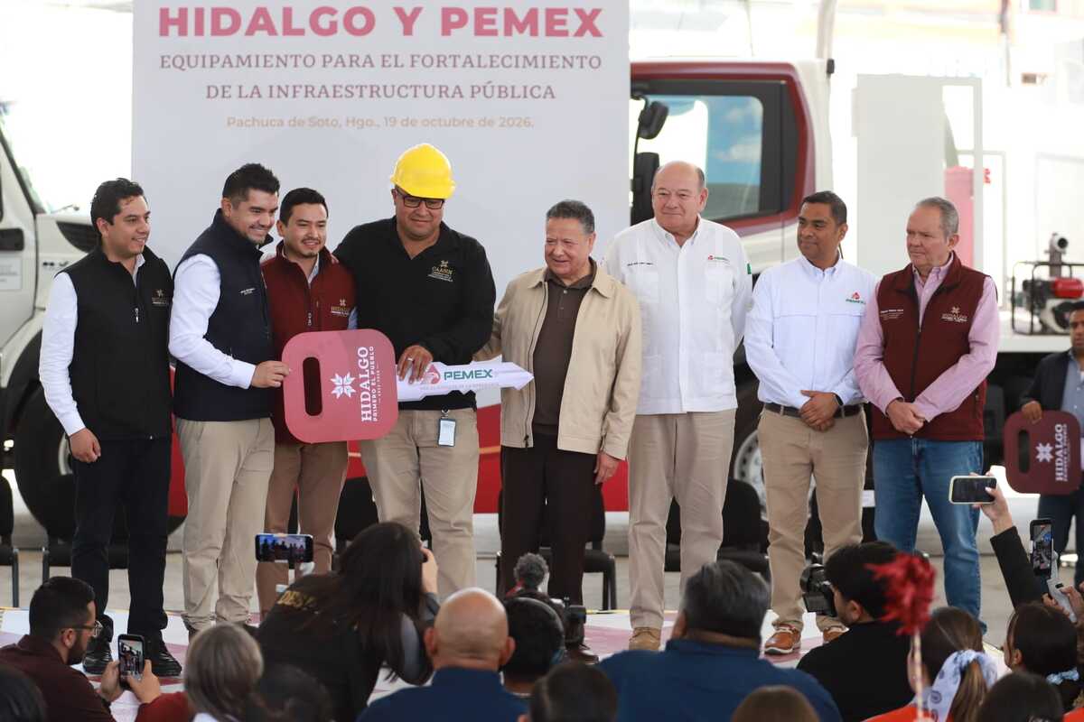 Pemex dona equipamiento a Hidalgo por 654 millones de pesos. (Jorge Sánchez)