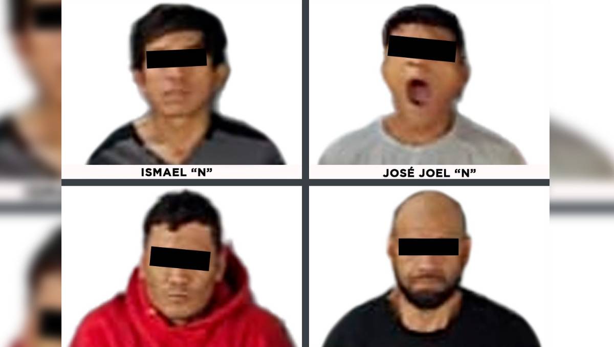 Cuatro presuntos integrantes de Los Vallarta fueron detenidos por su probable participación en un homicidio ocurrido en Chicoloapan. | Foto: Especial