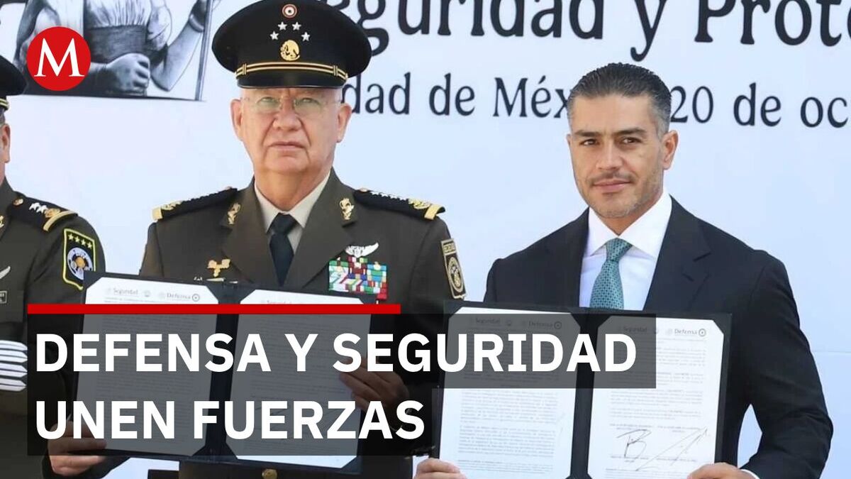 Sedena y SSPC firman convenio para combatir estructuras criminales