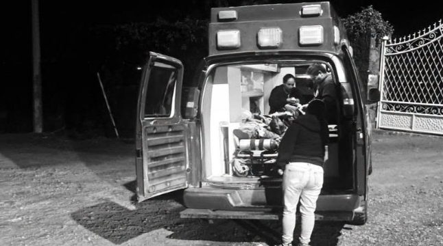 La víctima fue trasladada para recibir atención médica. | Protección Civil Y Bomberos Jaral del Progreso.