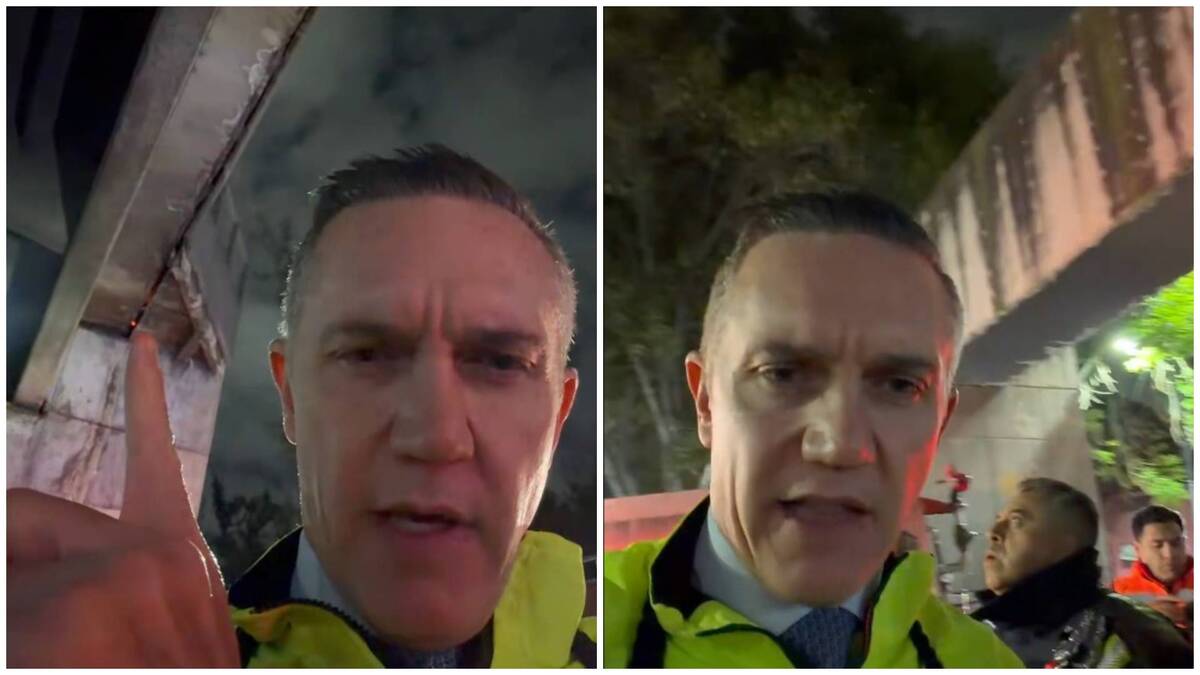 Adrián Rubalcava informó sobre el incendió registrado en la estación Velódromo de la Línea 9 del Metro. | Foto: Captura de pantalla
