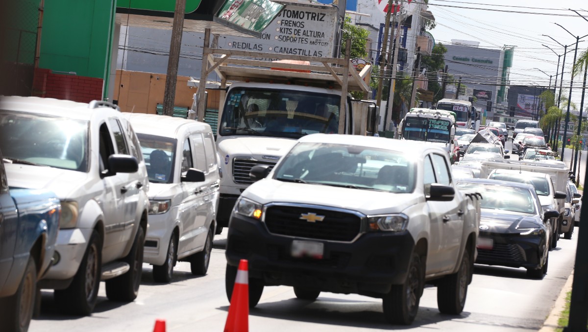 Congestión vehicular cuesta a Tamaulipas 4 mil mdp al año. (Yazmín Sánchez)