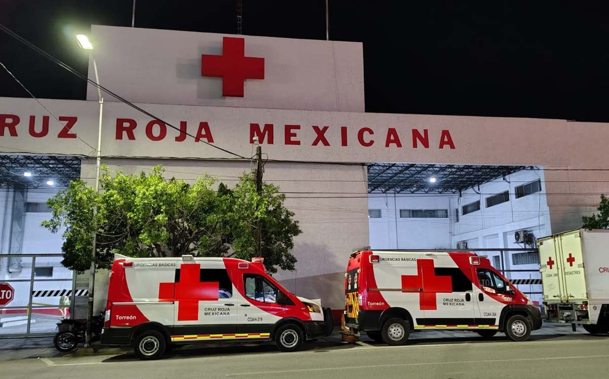 Cruz Roja de Torreón. | Foto: Alejandro Escobedo