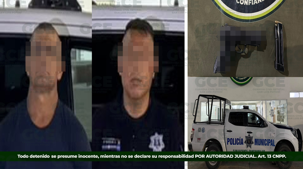 Los detenidos son de la Policía Municipal de San Vicente Tancuayalab.