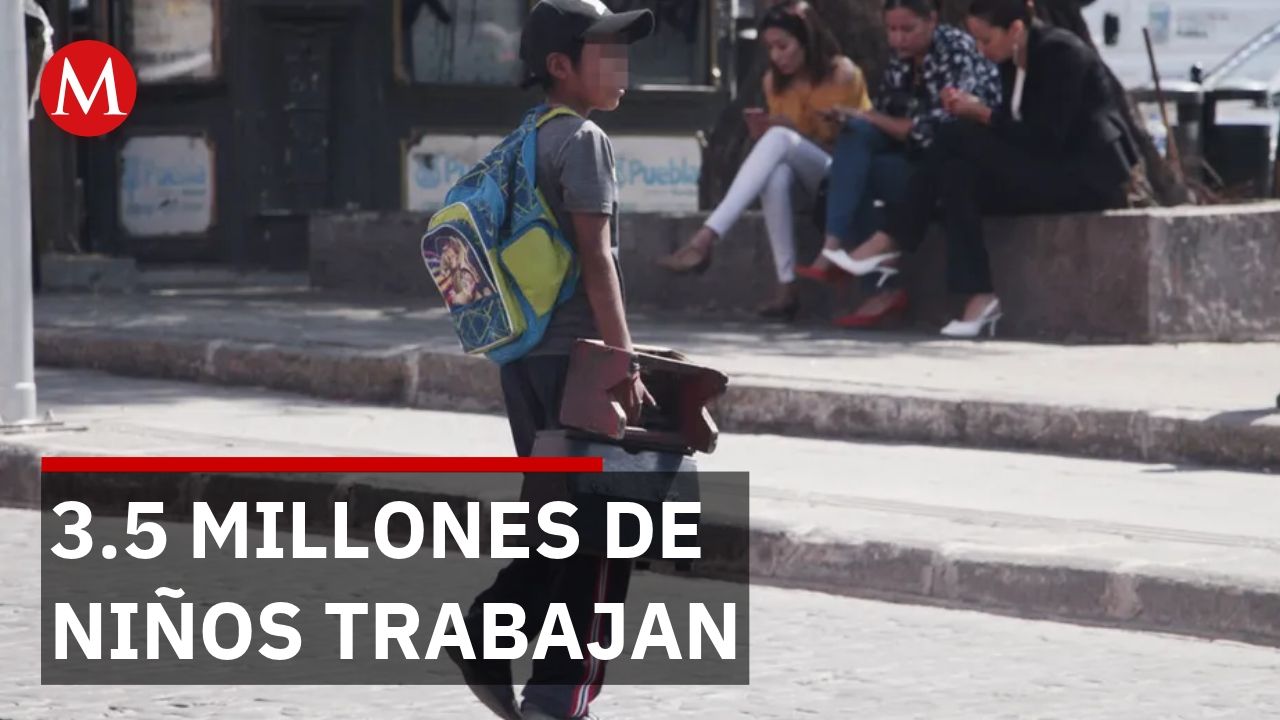 Inegi reporta que 3.5 millones de niños trabajan en México