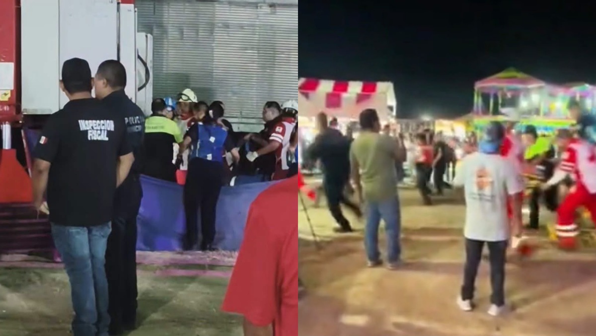 Joven cae de juego mecánico en Cabo San Lucas | Foto: Diego Soto