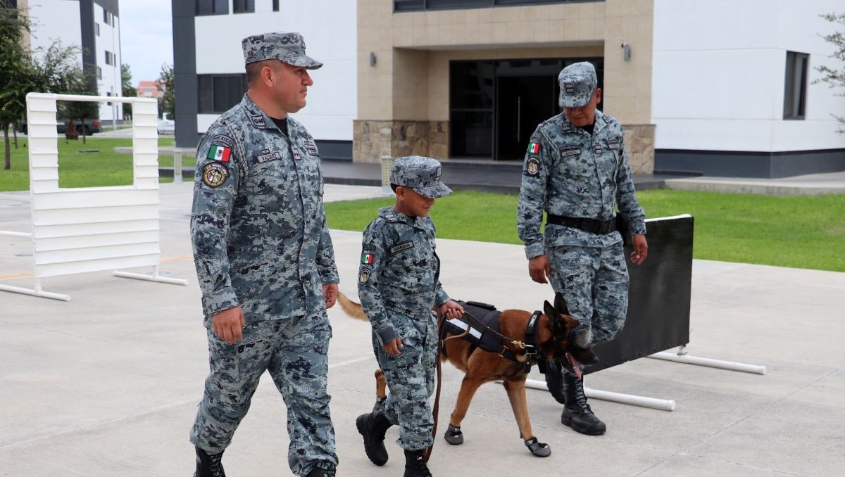 Marco Leonardo visitó las instalaciones de la Guardia Nacional en Apodaca.
