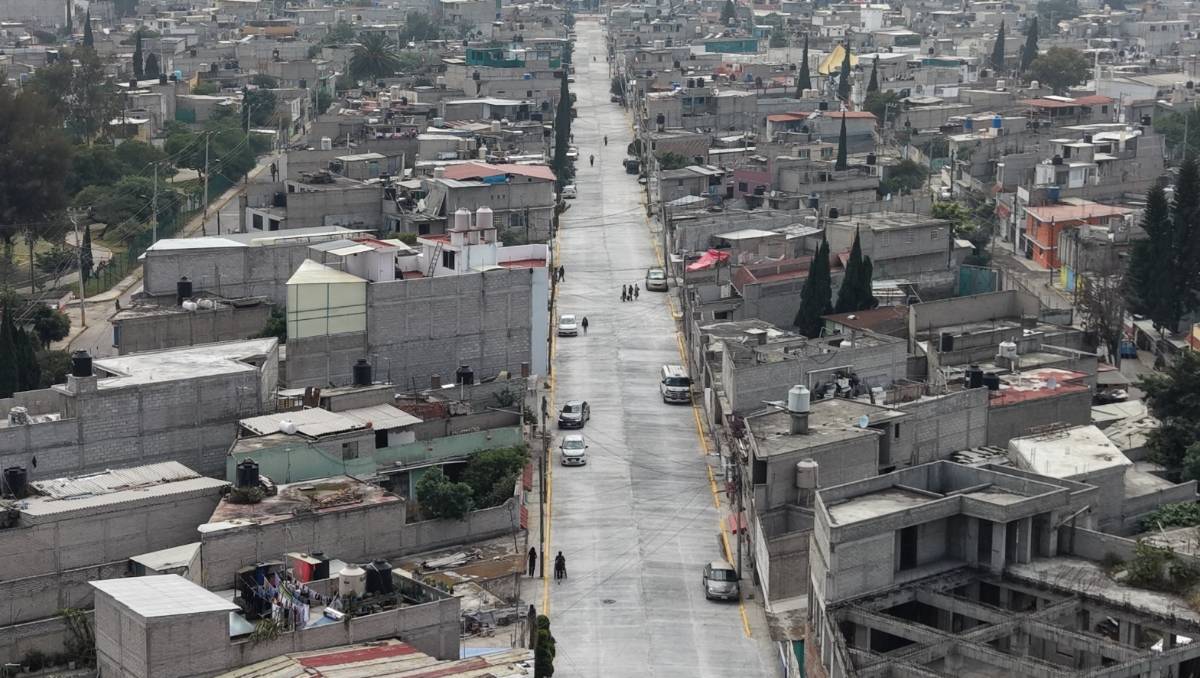 La obra busca mejorar la conducción de aguas residuales y pluviales para disminuir riesgos de inundación en Chalco. | Foto: Fanny Miranda