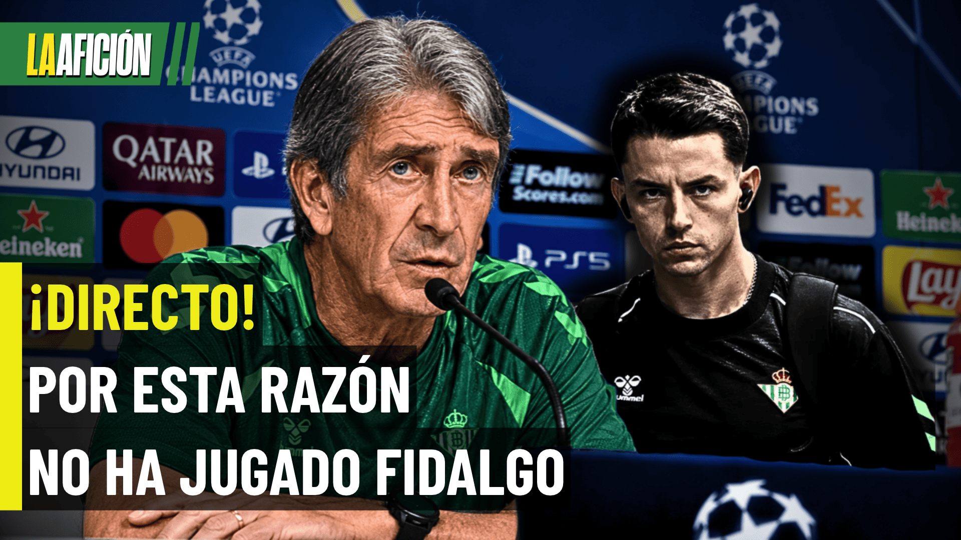 ¡Pellegrini LANZA CONTUNDENTE MENSAJE a Álvaro Fidalgo en el Betis!