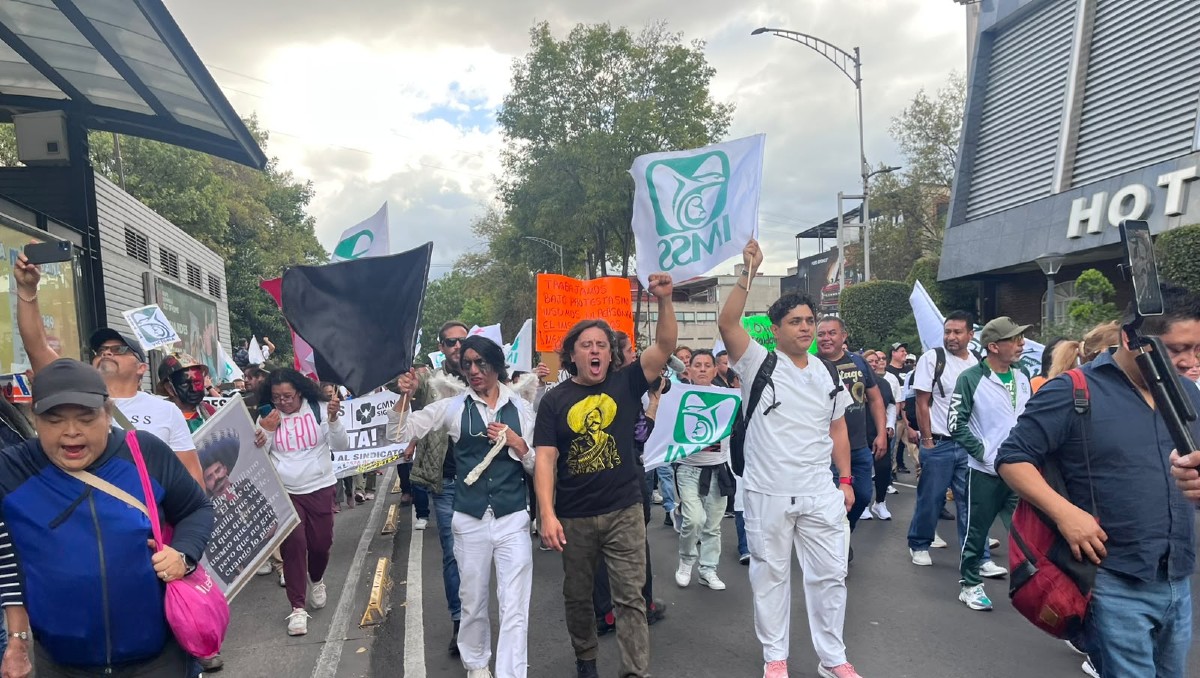 Trabajadores disidentes del IMSS convocan a megamarcha nacional para el 30 de octubre