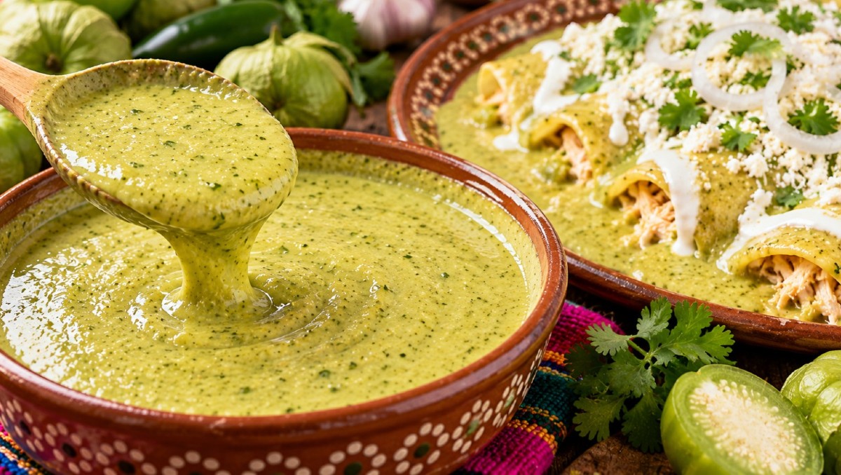 Salsa verde para enchiladas: ingredientes y forma de prepararla. | IA