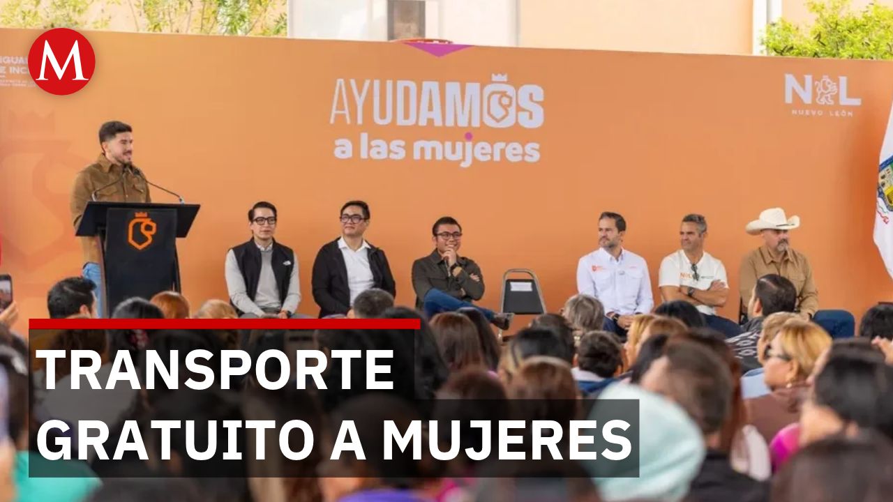 Samuel García anuncia transporte gratuito para mujeres a partir de noviembre