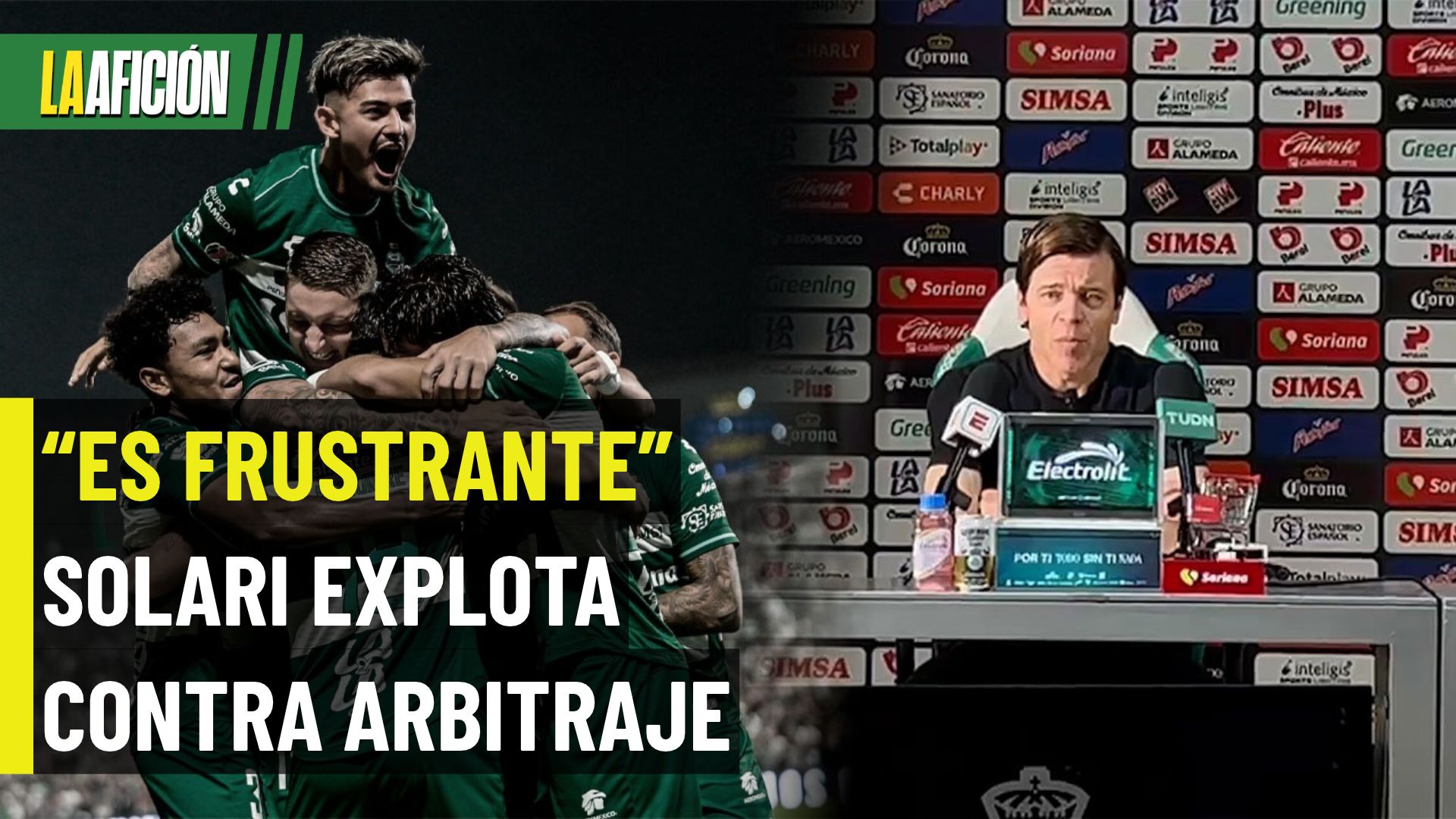 Esteban Solari EXPLOTA contra arbitraje tras derrota de Pumas ante Santos