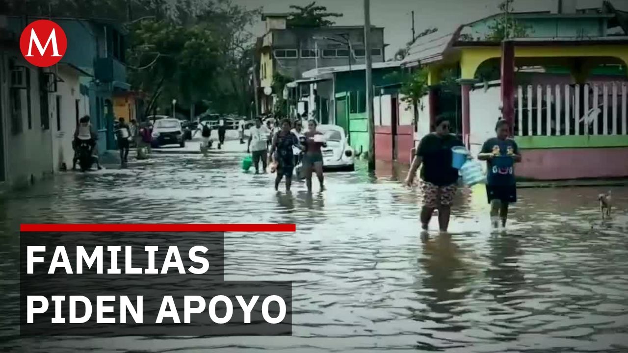 Familias de Veracruz pierden todo tras inundaciones y piden apoyo