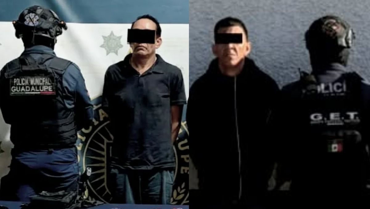 Los hombres detenidos fueron identificados como  Javier y Miguel Ángel. | Especial