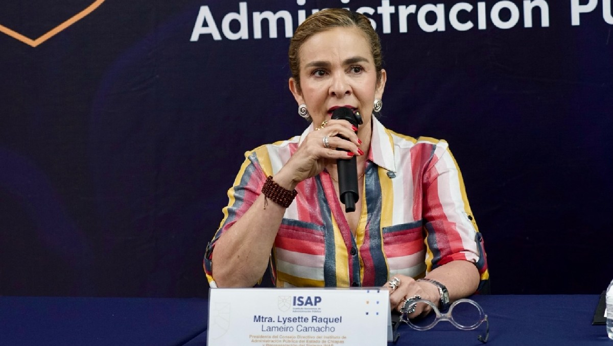 Lysette Raquel Lameiro publicó un video en el que desmiente las acusaciones en su contra. | Foto: IAP Chiapas