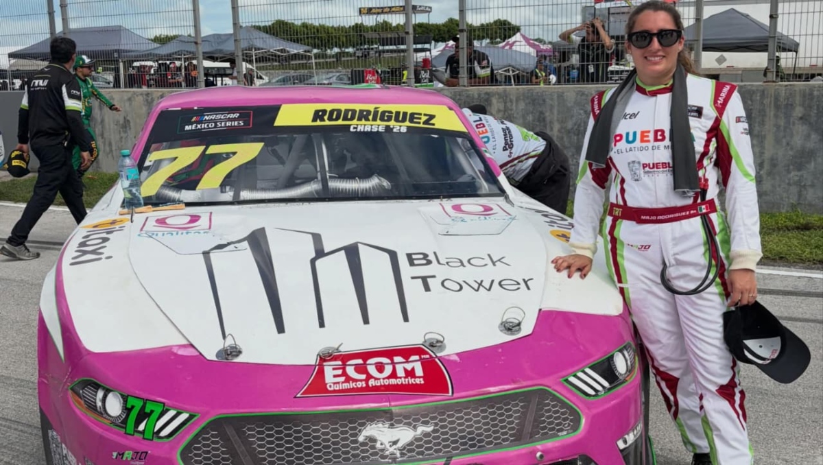 Piloto poblana avanza en lucha por título en Challenge Nascar México