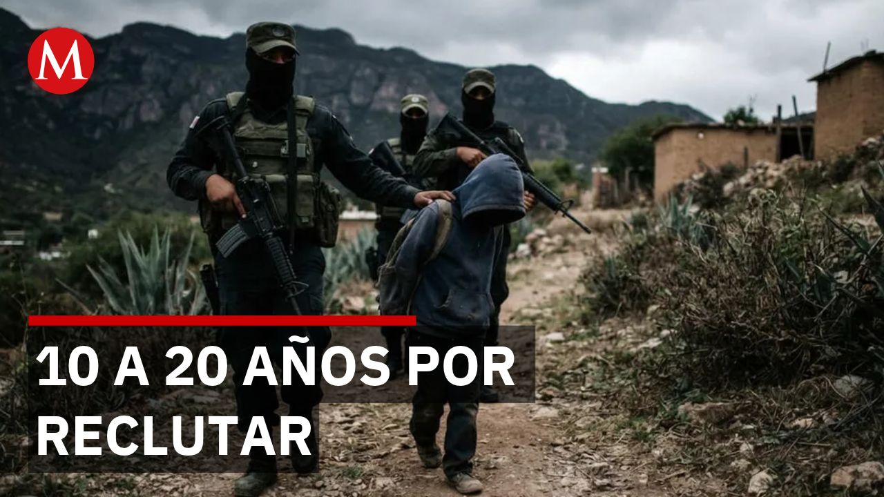 Senado analiza penas de 10 a 20 años por reclutar para crimen organizado